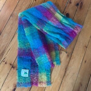 Donegal Design Handmade Pastel Mohair/Wool Blend Ski Scarf Ireland
